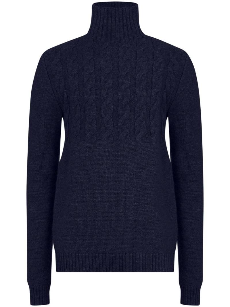 Maison Margiela high-neck virgin-wool sweater - Blue von Maison Margiela