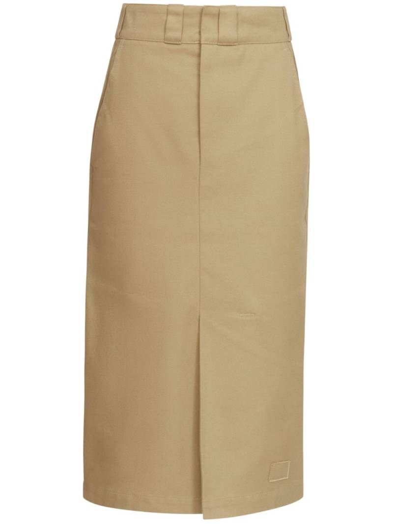 Maison Margiela high-rise midi skirt - Neutrals von Maison Margiela