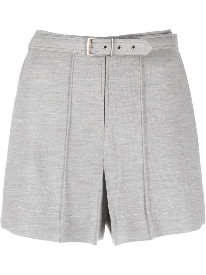 Maison Margiela high-rise tailored shorts - Grey von Maison Margiela