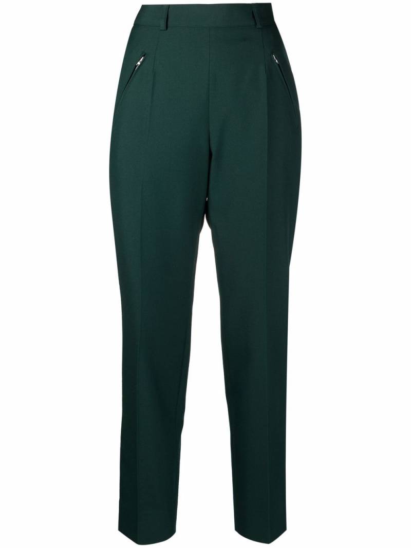 Maison Margiela high-rise tailored trousers - Green von Maison Margiela