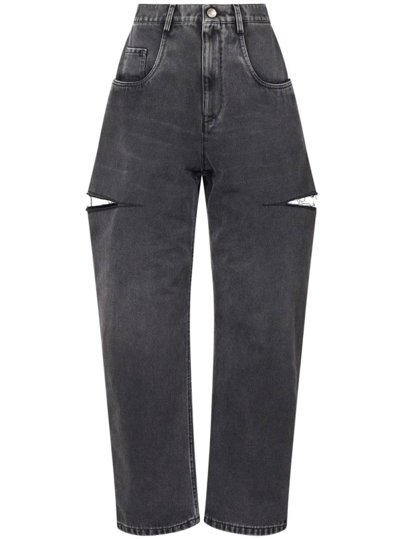 Maison Margiela high-rise tapered jeans - Black von Maison Margiela