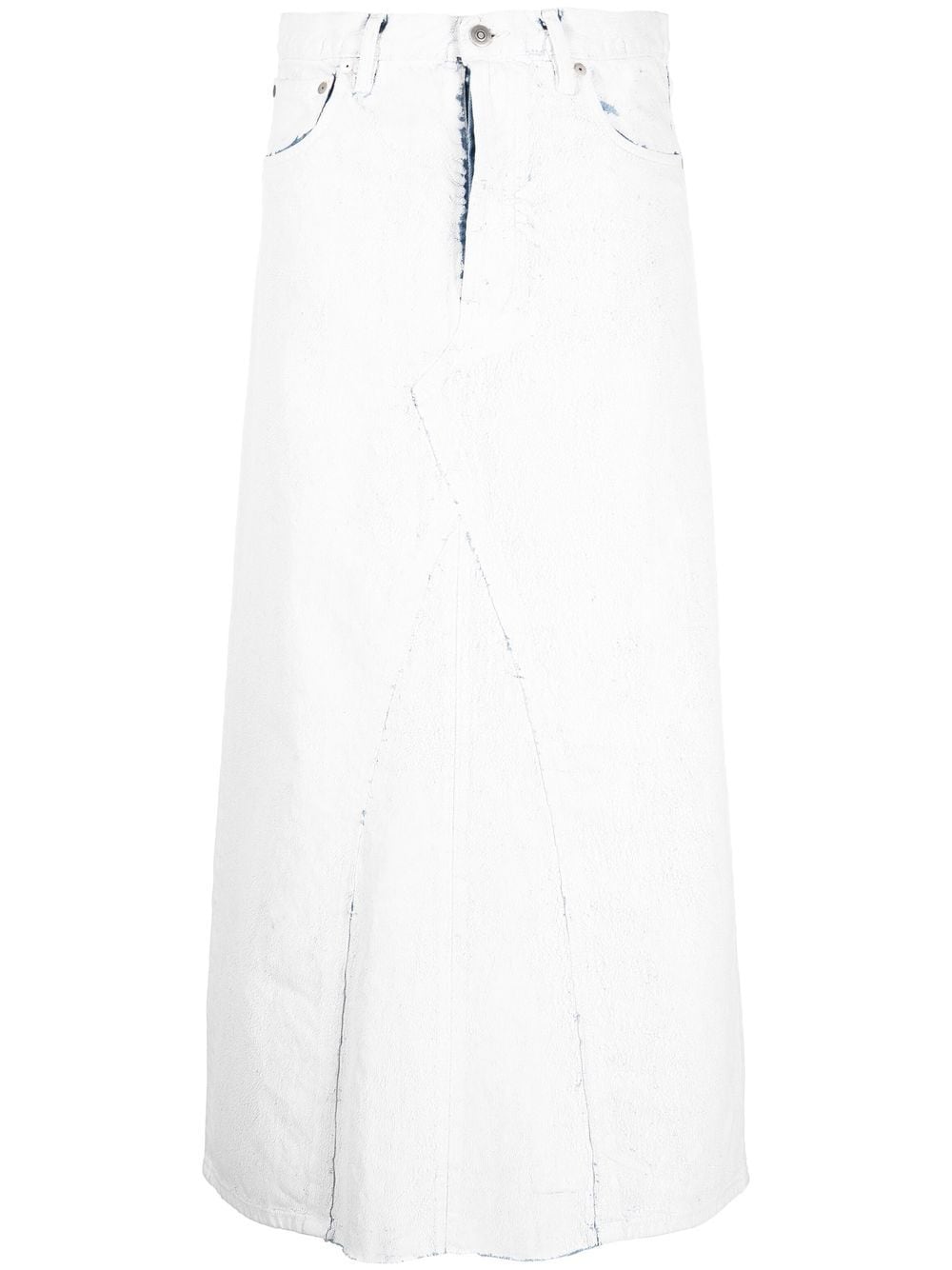 Maison Margiela high-waisted denim skirt - White von Maison Margiela