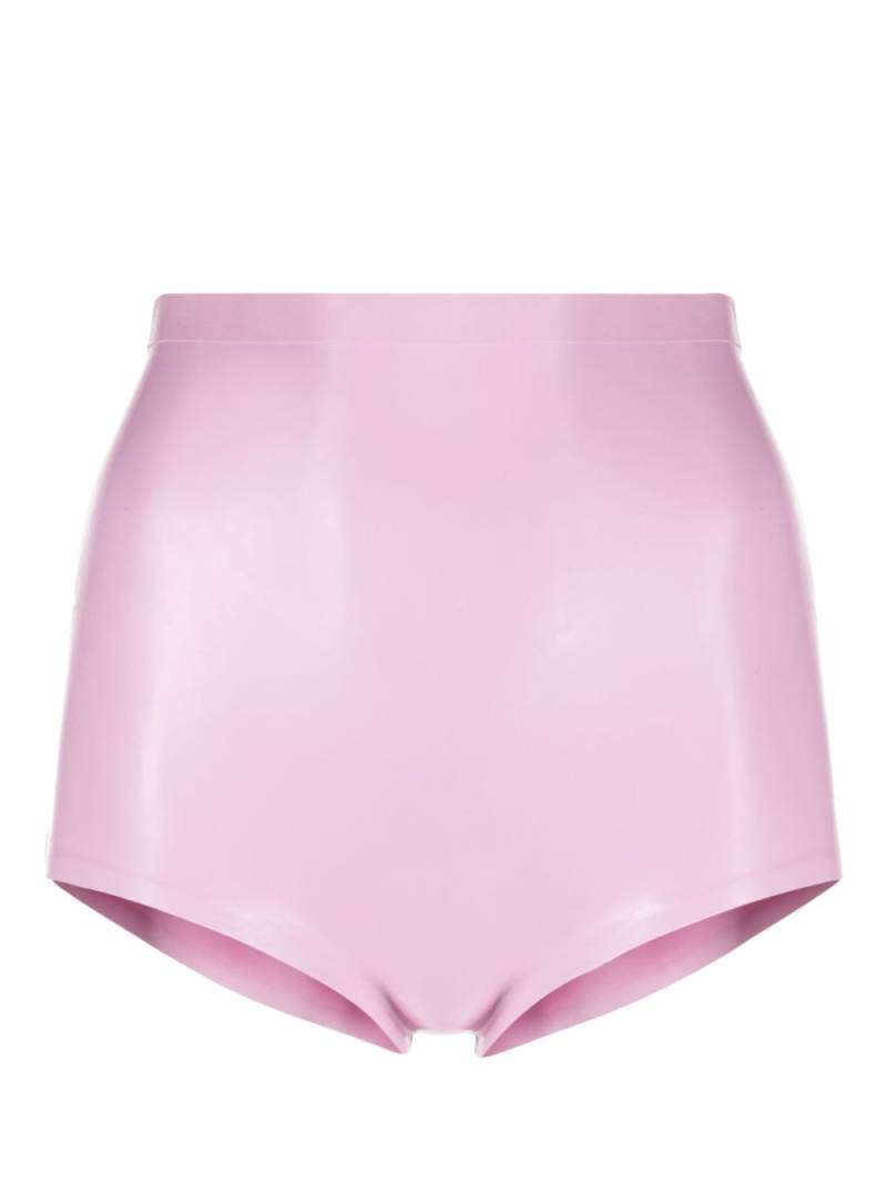 Maison Margiela high-waisted latex briefs - Purple von Maison Margiela