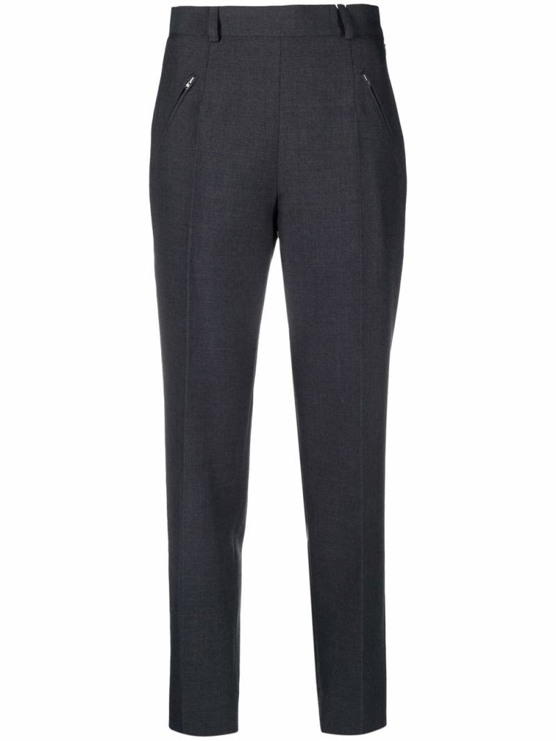 Maison Margiela high-waisted slim-fit trousers - Grey von Maison Margiela