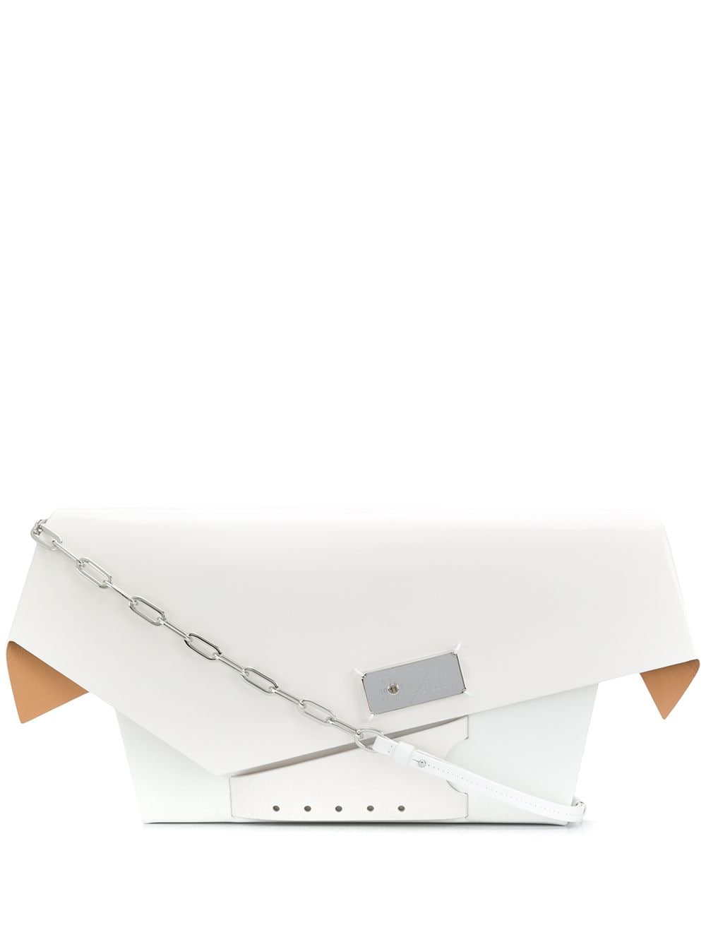 Maison Margiela large Snatched clutch bag - White von Maison Margiela