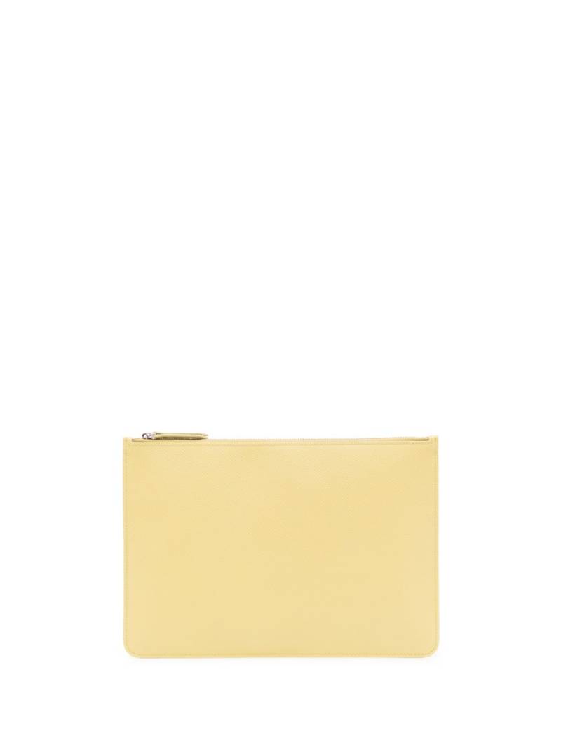 Maison Margiela four-stitch leather pouch - Yellow von Maison Margiela