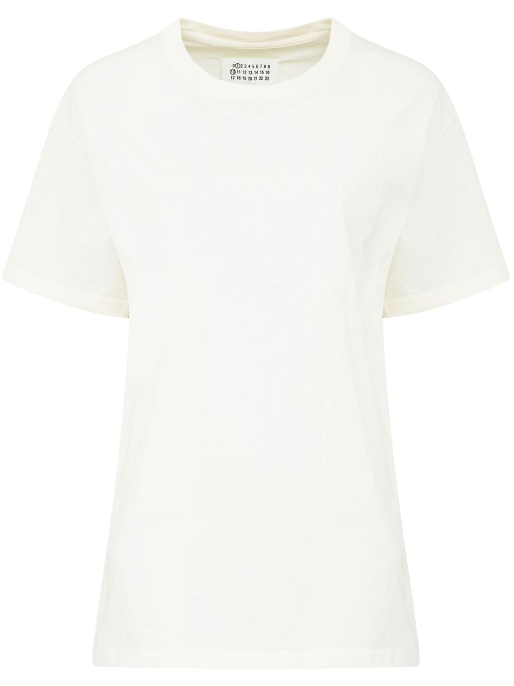Maison Margiela logo-print cotton T-shirt - White von Maison Margiela