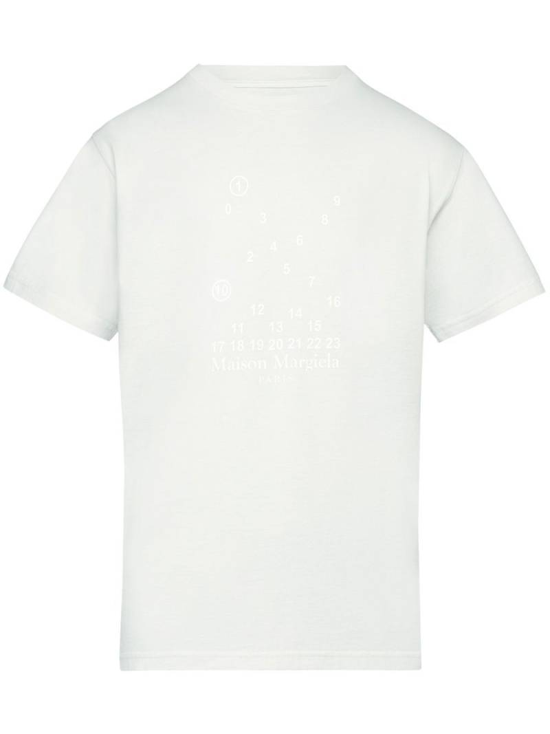 Maison Margiela Numeric logo-print T-shirt - White von Maison Margiela