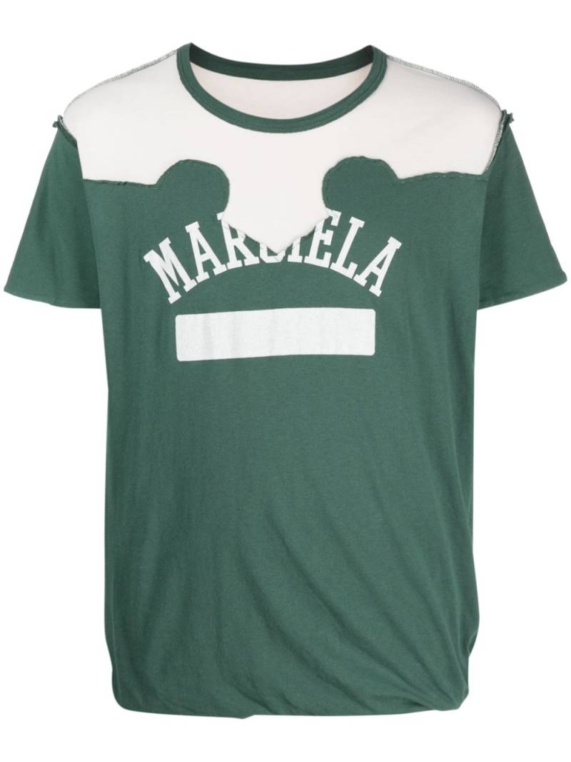 Maison Margiela Décortiqué logo-print T-shirt - Green von Maison Margiela