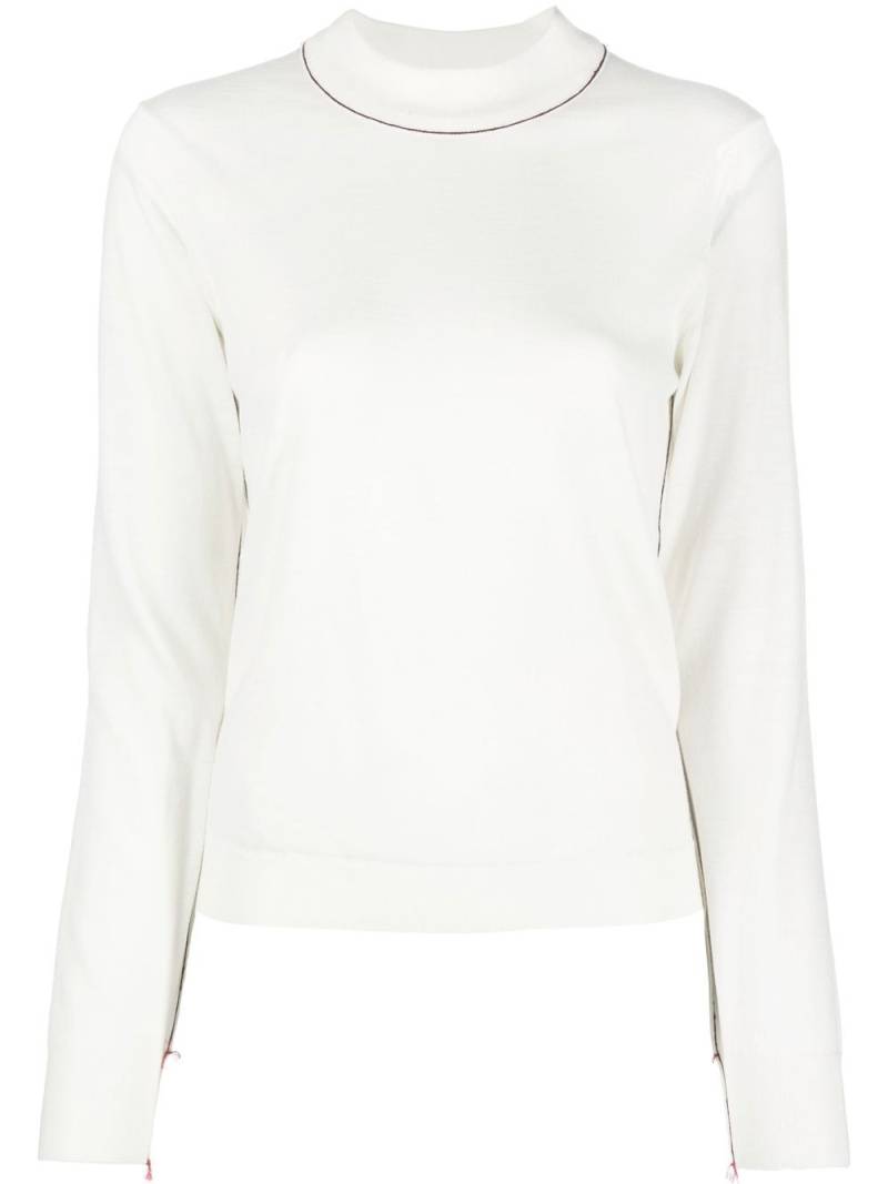 Maison Margiela Work-In-Progress wool jumper - White von Maison Margiela