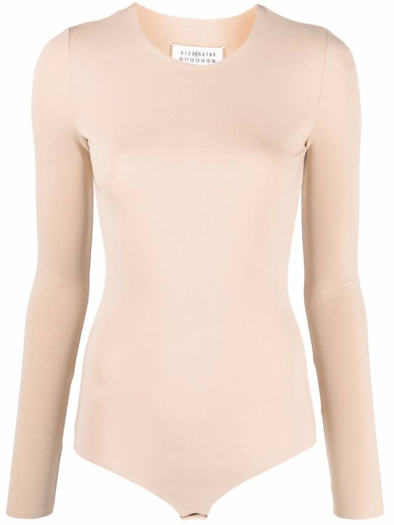 Maison Margiela longsleeved fitted body - Neutrals von Maison Margiela