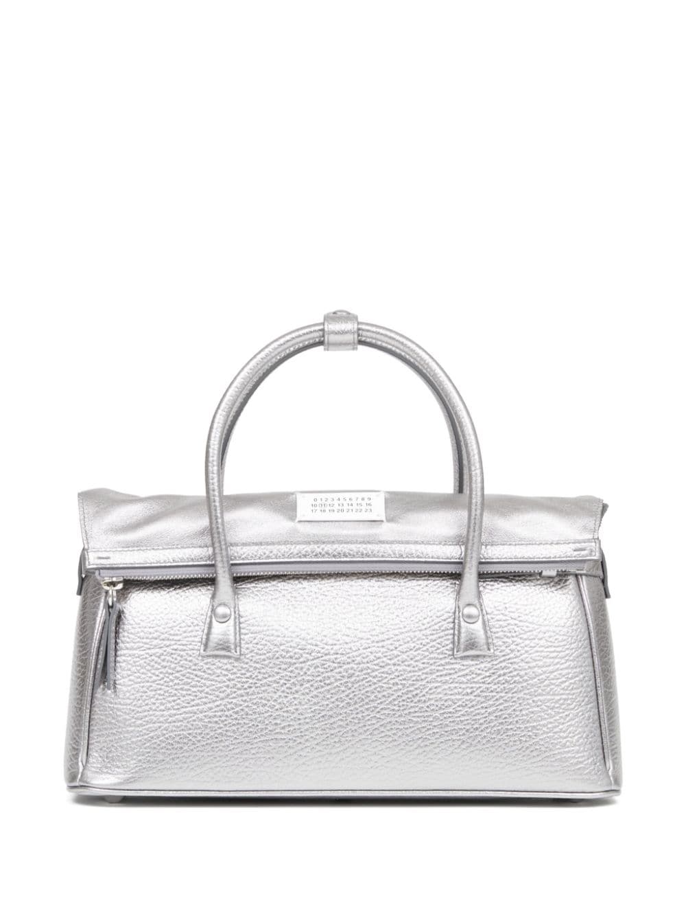 Maison Margiela medium 5AC leather tote bag - Silver von Maison Margiela