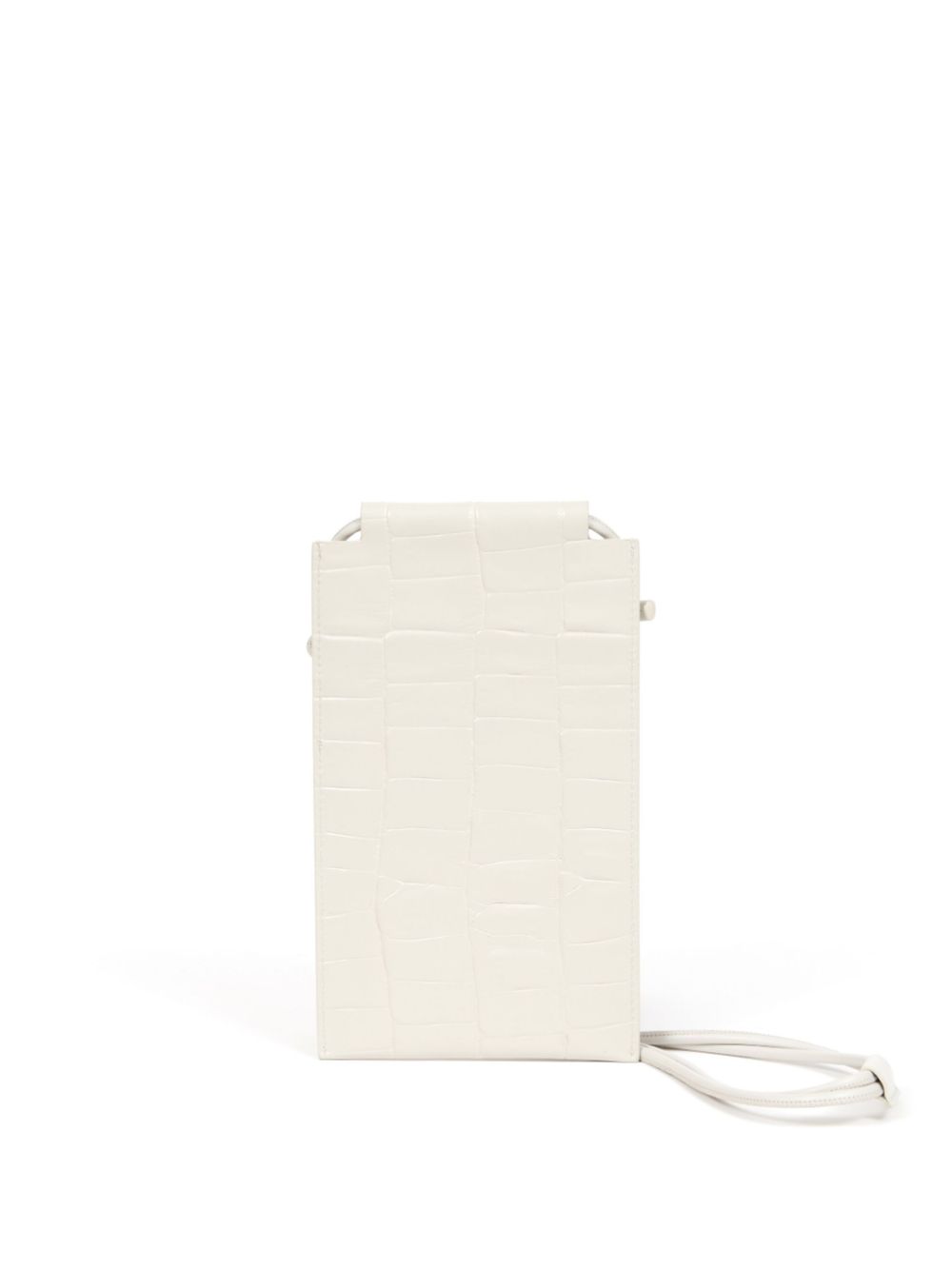 Maison Margiela leather phone pouch - White von Maison Margiela