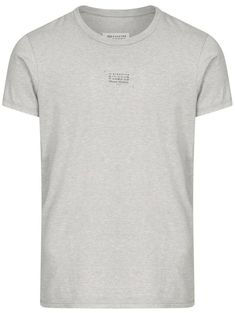 Maison Margiela numbers-motif T-shirt - Grey von Maison Margiela