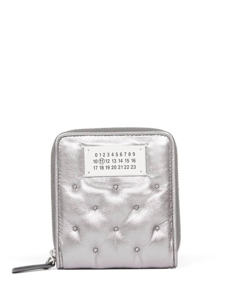 Maison Margiela numbers-motif leather wallet - Silver von Maison Margiela