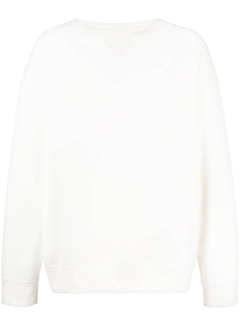 Maison Margiela Numeric logo-embroidered sweatshirt - White von Maison Margiela