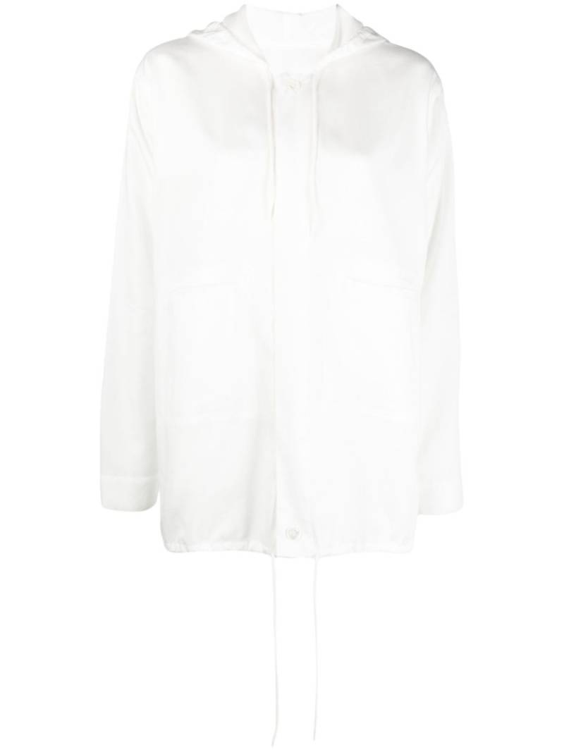 Maison Margiela oversized drawstring hoodie - White von Maison Margiela