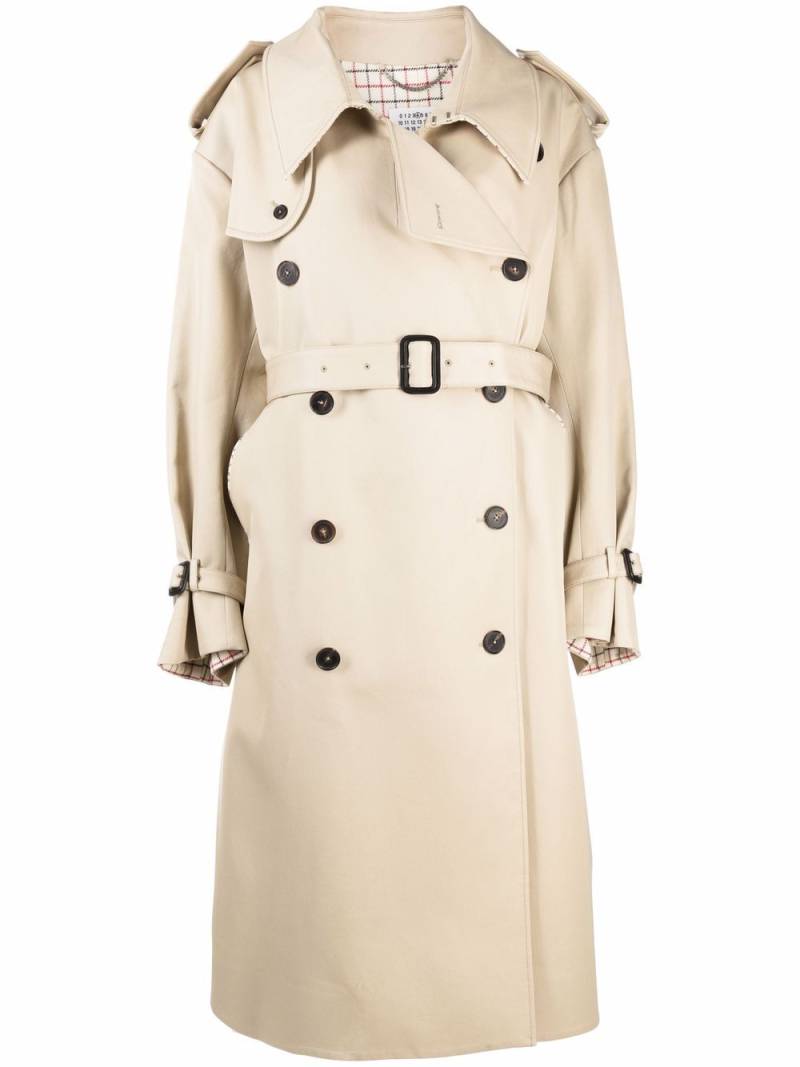 Maison Margiela oversized trench coat - Neutrals von Maison Margiela