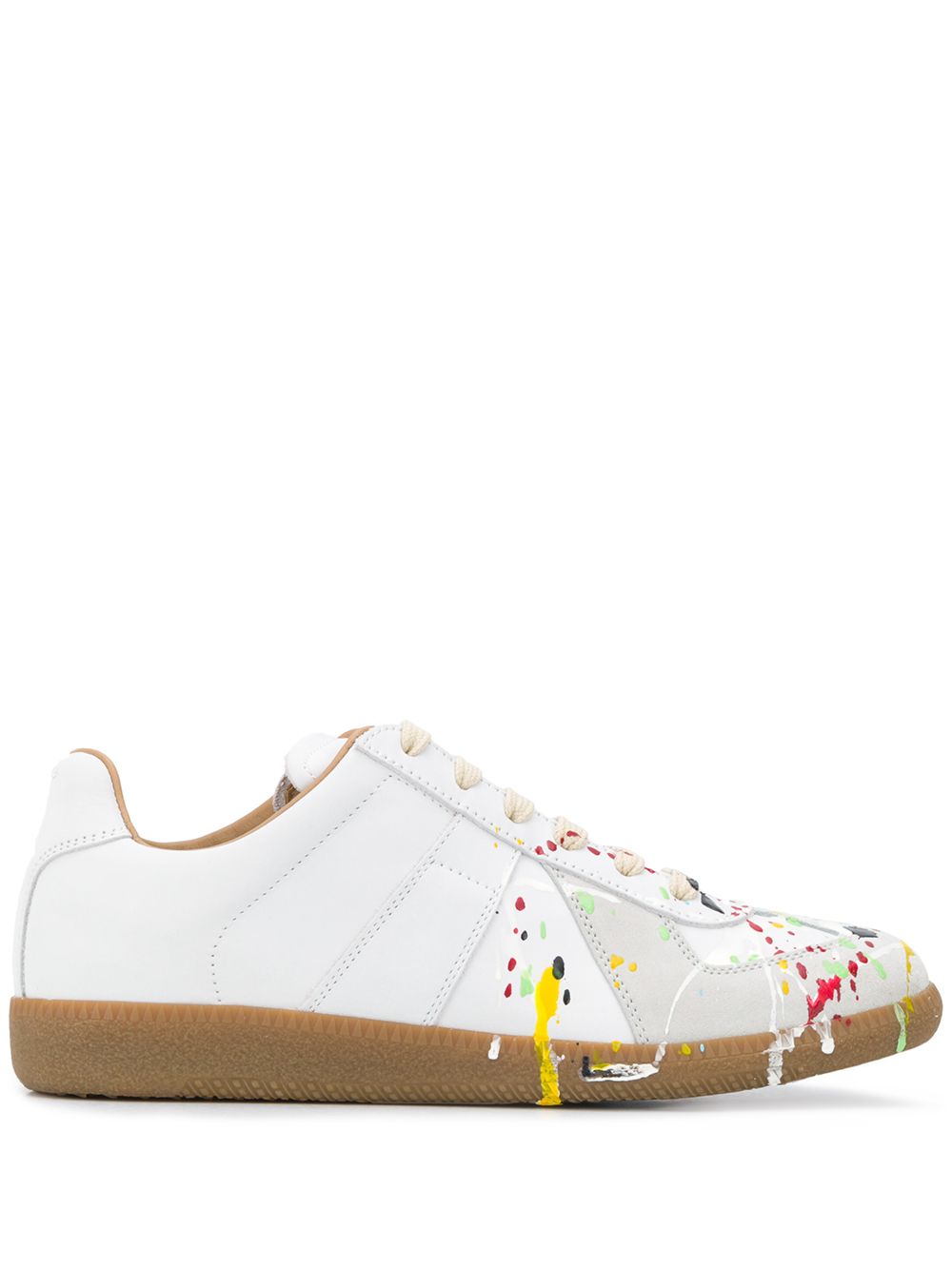 Maison Margiela Replica paint-splatter sneakers - White von Maison Margiela