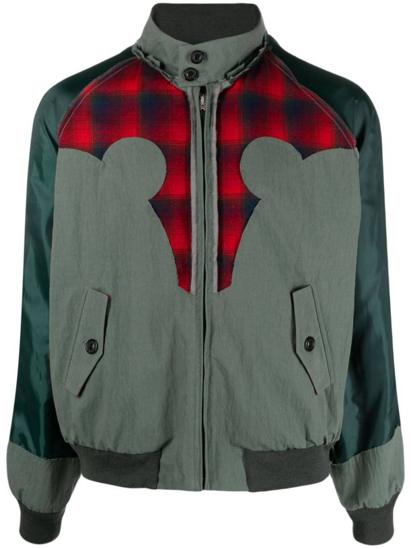 Maison Margiela x Pendleton yoke-detail bomber jacket - Green von Maison Margiela