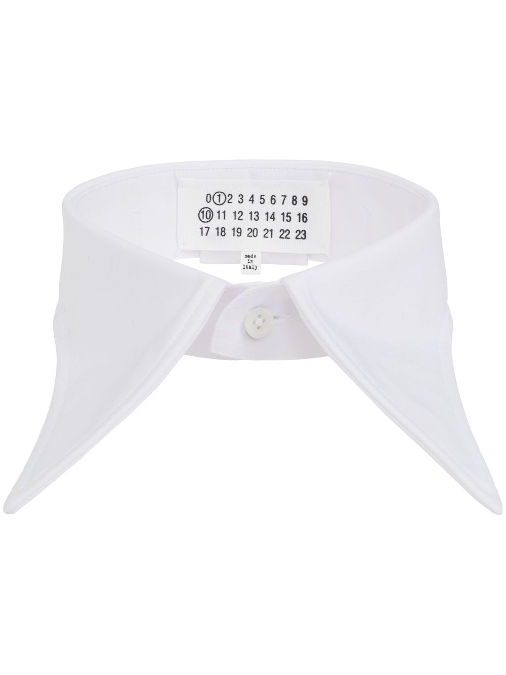 Maison Margiela pointed cotton collar - White von Maison Margiela