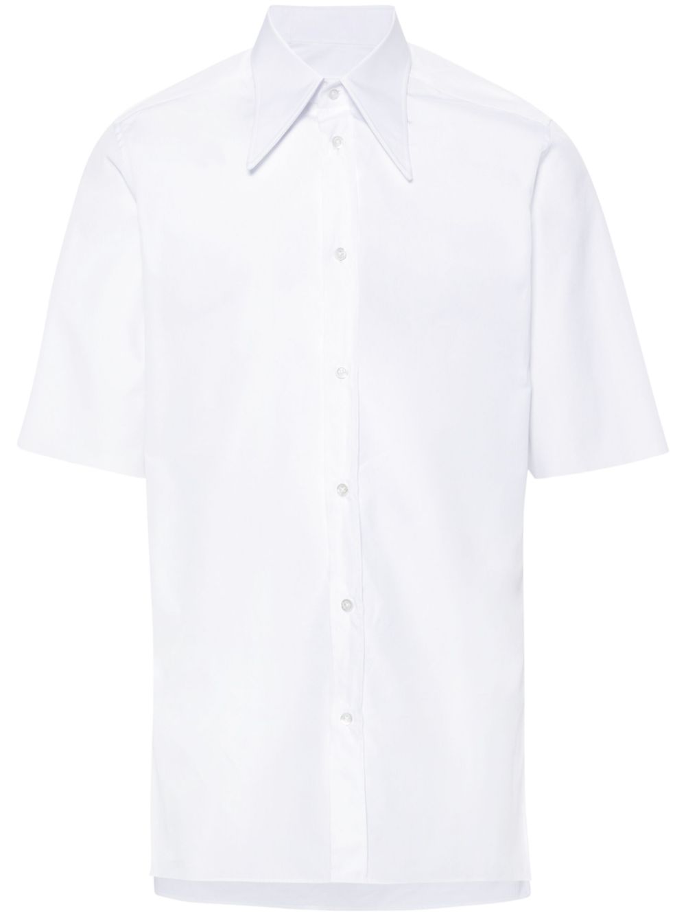 Maison Margiela poplin short-sleeved shirt - White von Maison Margiela