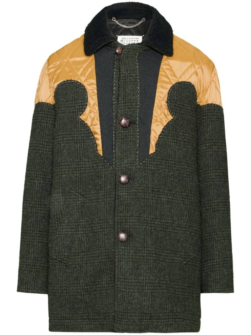 Maison Margiela prince of wales-pattern wool jacket - Green von Maison Margiela