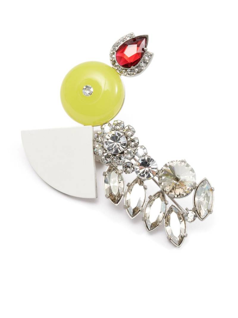 Maison Margiela rhinestone-embellished shapes brooch - Yellow von Maison Margiela