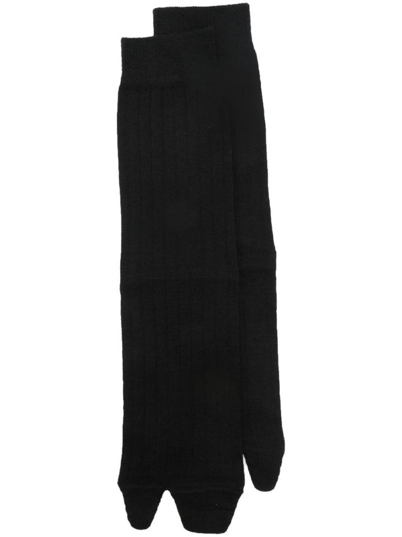 Maison Margiela Tabi knee-high socks - Black von Maison Margiela