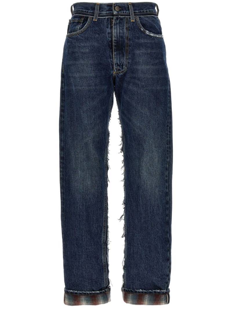 Maison Margiela x Pendleton yoke-detail jeans - Blue von Maison Margiela