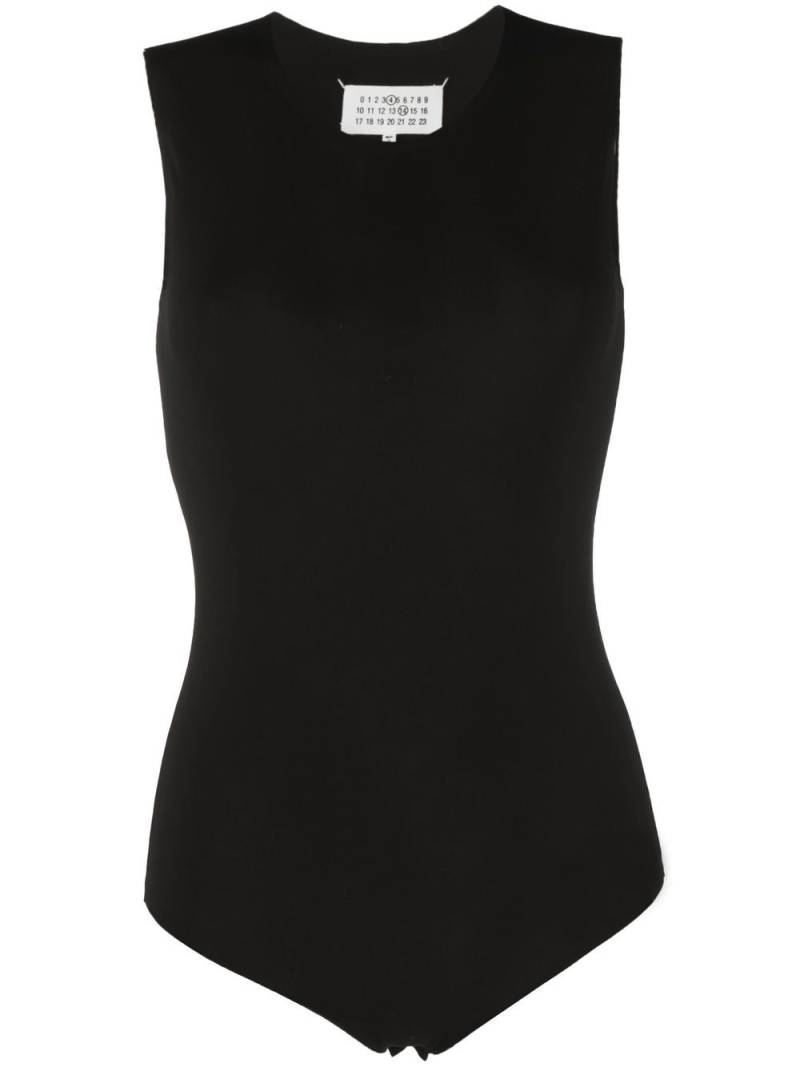 Maison Margiela round-neck sleeveless bodysuit - Black von Maison Margiela