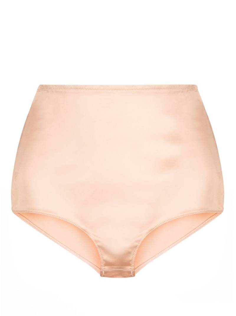 Maison Margiela high-waisted satin briefs - Neutrals von Maison Margiela