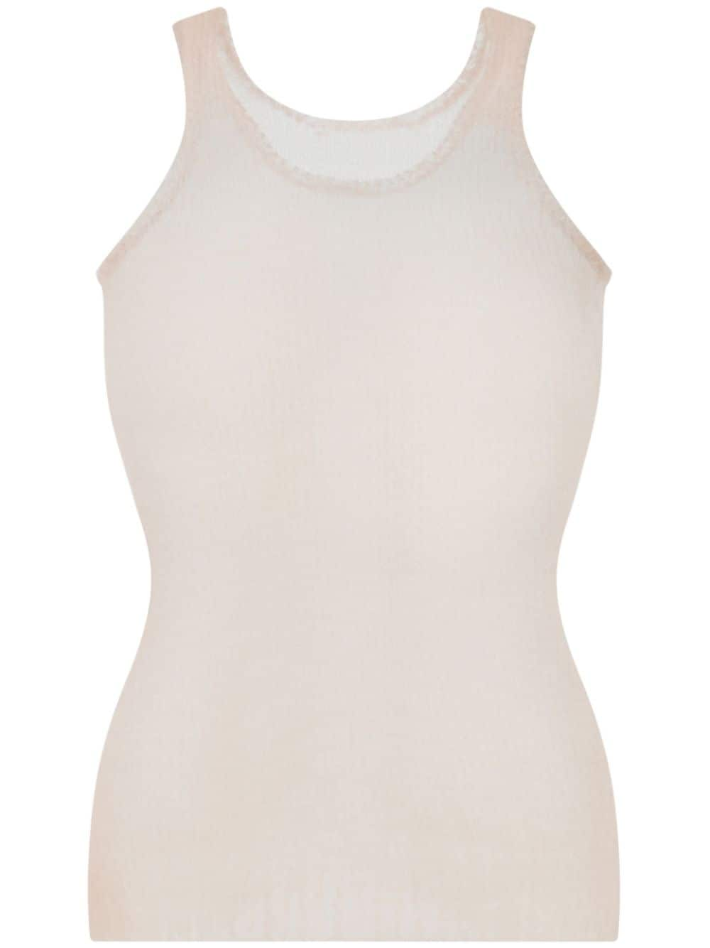 Maison Margiela sheer vest top - Neutrals von Maison Margiela