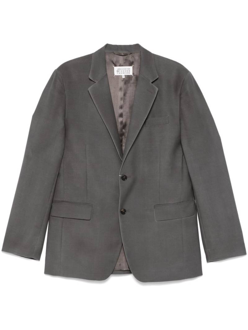 Maison Margiela single-breasted blazer - Grey von Maison Margiela