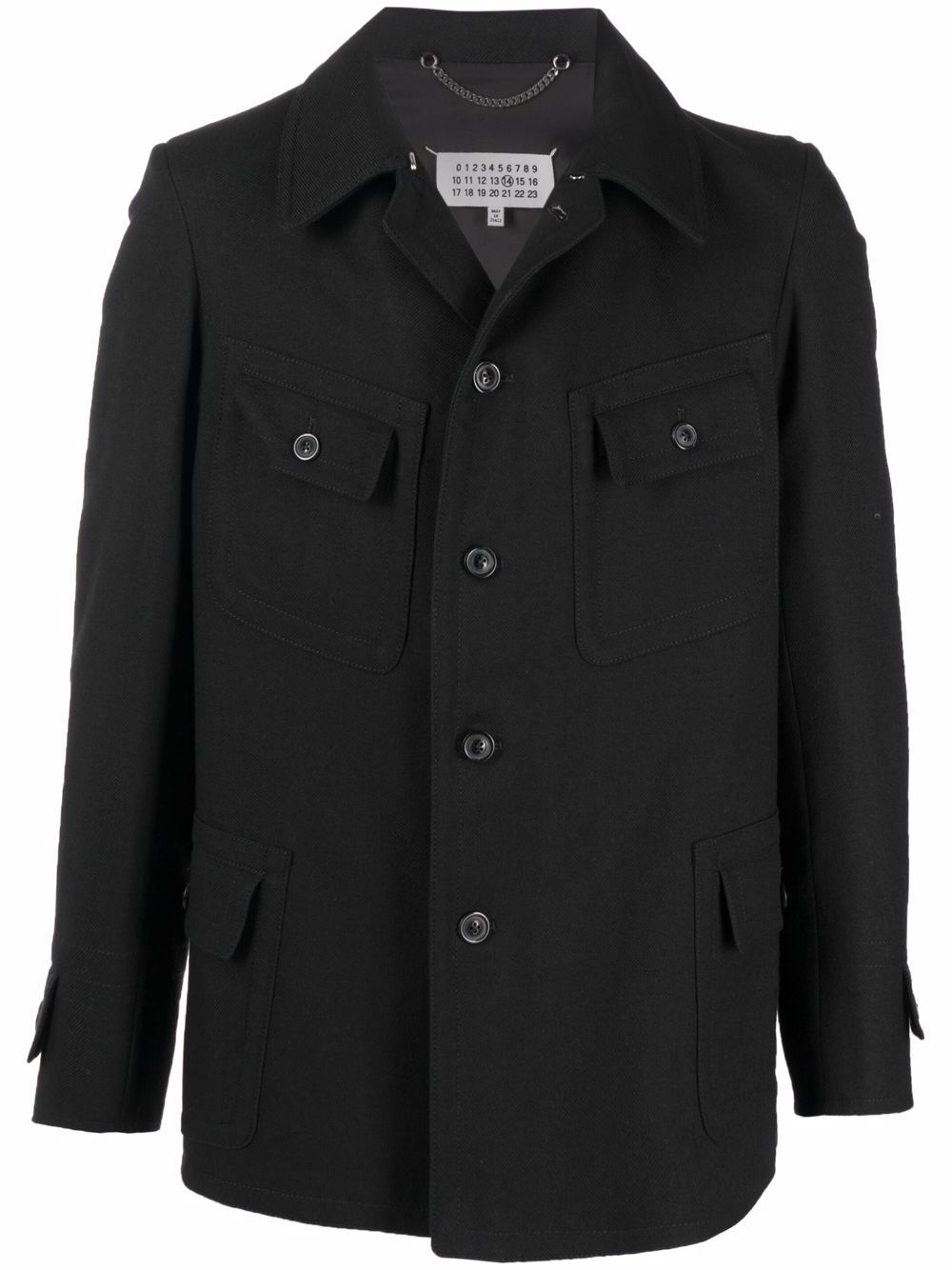 Maison Margiela single-breasted denim coat - Black von Maison Margiela