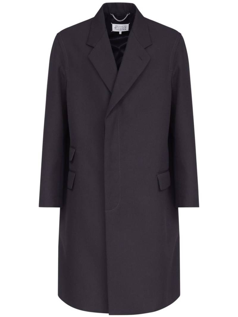 Maison Margiela single-breasted mid-length coat - Black von Maison Margiela