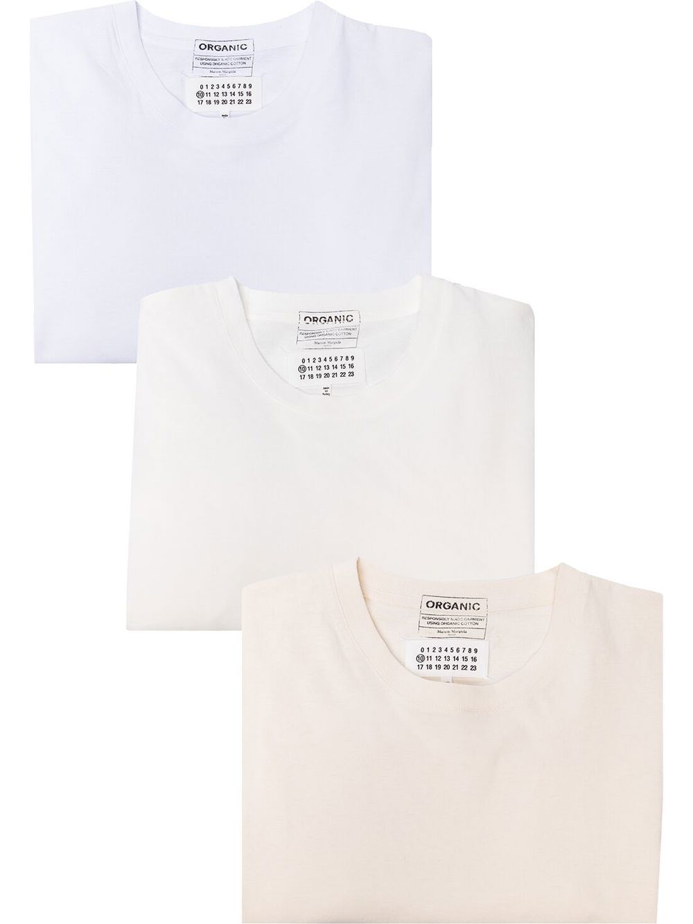 Maison Margiela cotton T-shirt (pack of three) - White von Maison Margiela