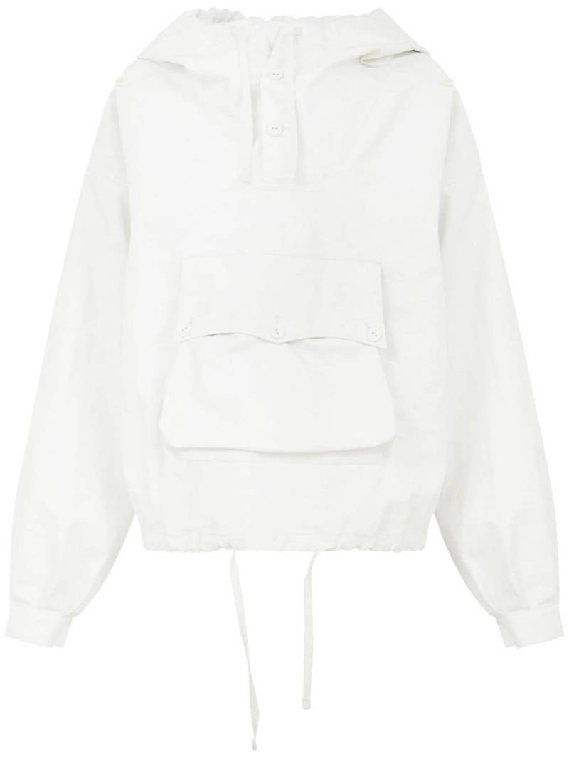 Maison Margiela slouchy-hood linen jacket - White von Maison Margiela