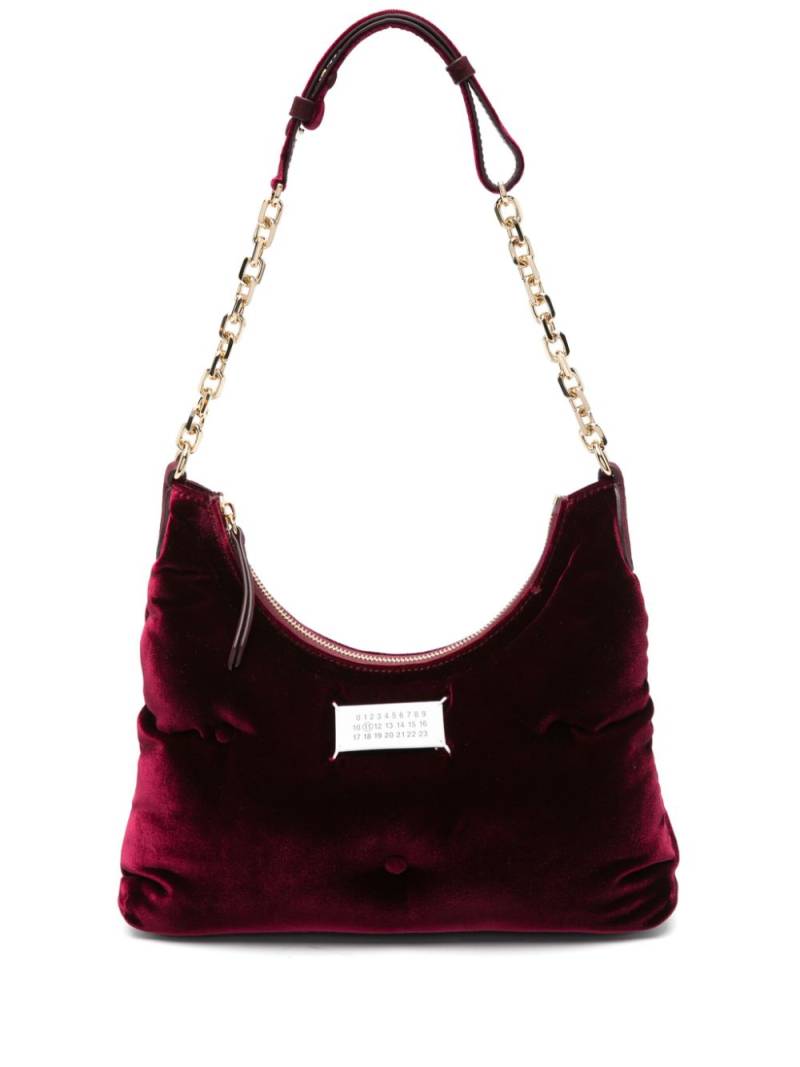 Maison Margiela small Glam Slam velvet shoulder bag - Red von Maison Margiela