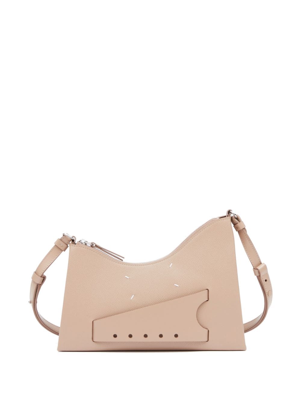 Maison Margiela small Snatched leather shoulder bag - Neutrals von Maison Margiela