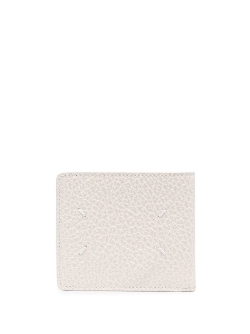 Maison Margiela four-stitch leather card holder - White von Maison Margiela