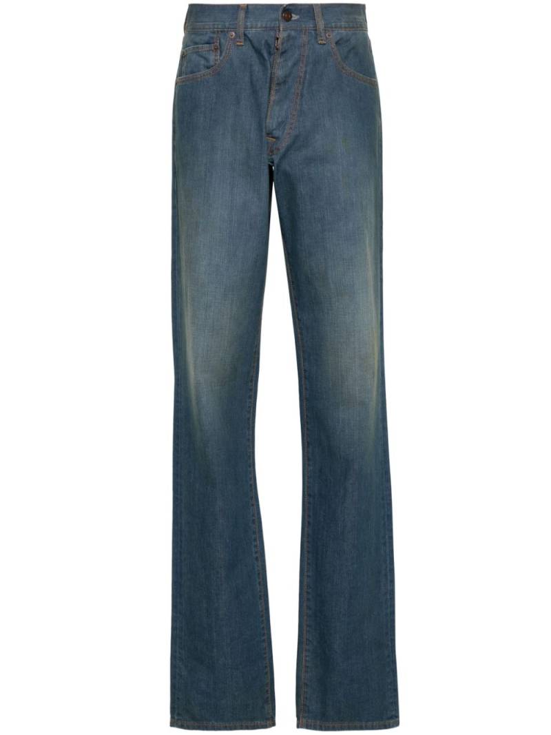 Maison Margiela straight-leg cotton jeans - Blue von Maison Margiela