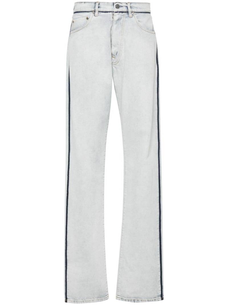 Maison Margiela straight-leg cotton washed jeans - Blue von Maison Margiela