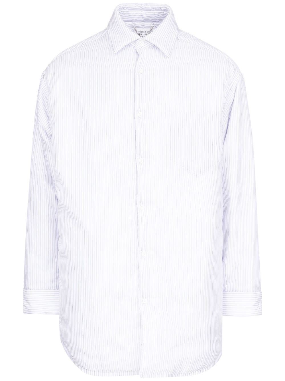 Maison Margiela stripe-print poplin shirt - White von Maison Margiela