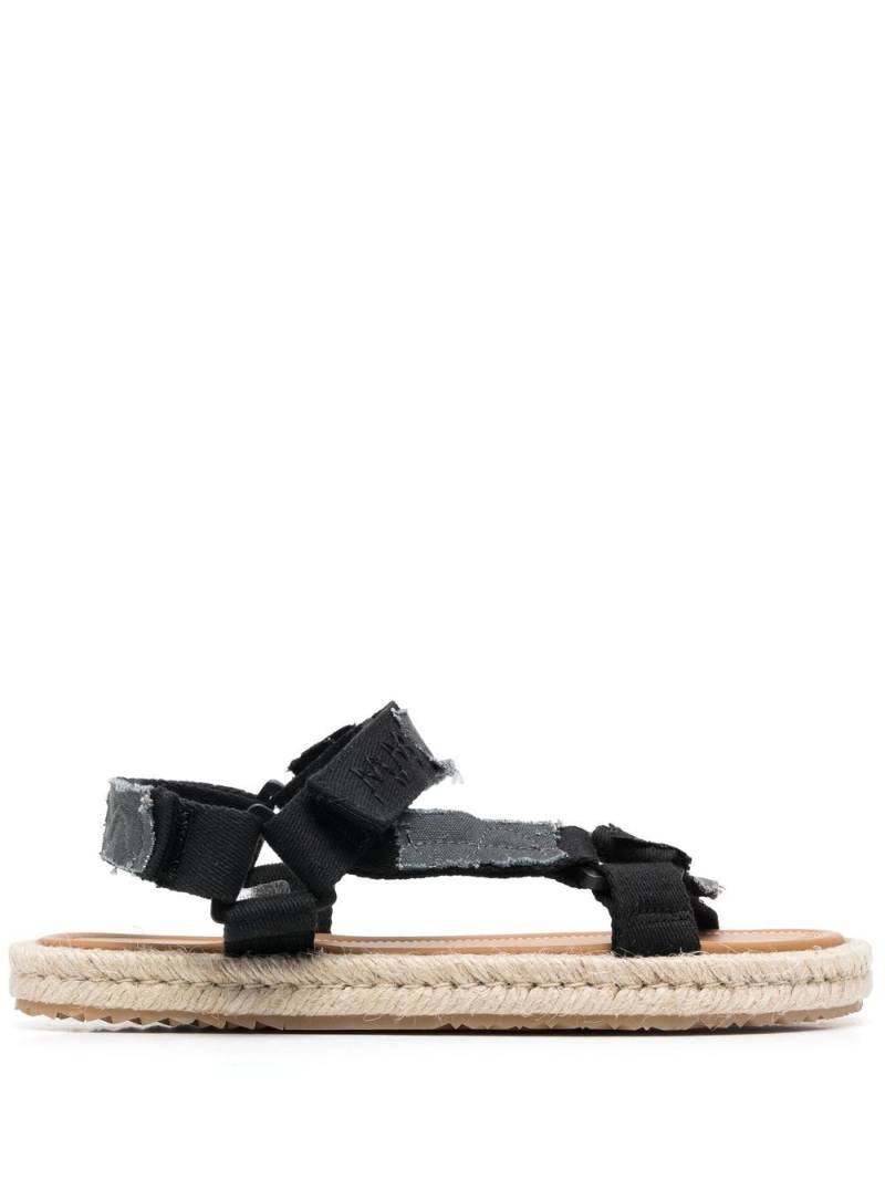 Maison Margiela Patchwork hiking sandals - Black von Maison Margiela