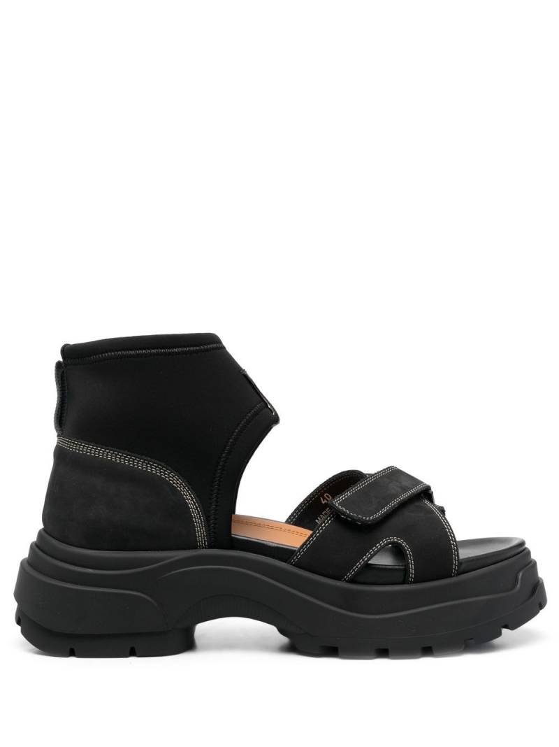 Maison Margiela strap-detail suede sandals - Black von Maison Margiela