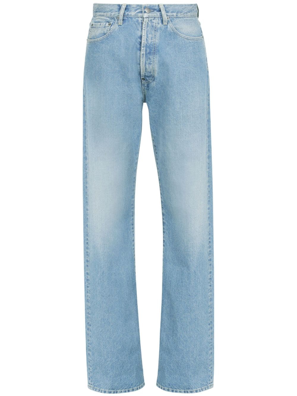 Maison Margiela turn-up straight-leg jeans - Blue von Maison Margiela