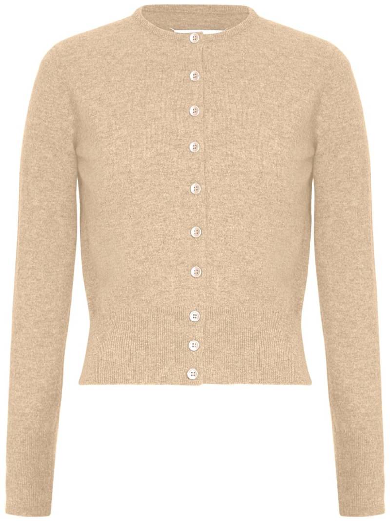 Maison Margiela virgin wool cardigan - Neutrals von Maison Margiela