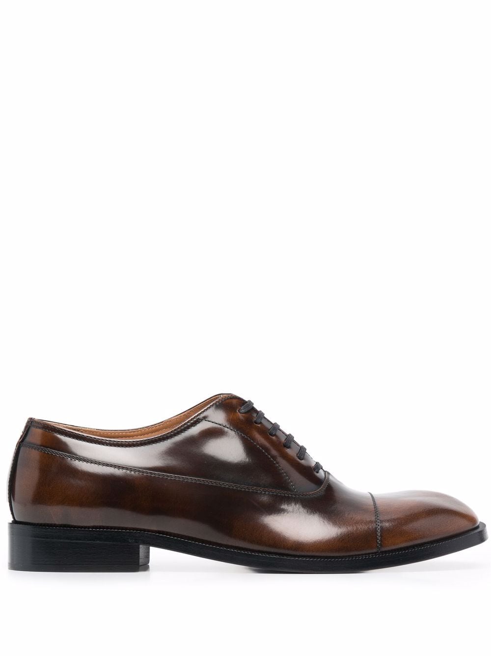 Maison Margiela waxed leather Oxford shoes - Brown von Maison Margiela