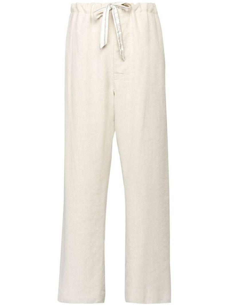 Maison Margiela wide-leg drawstring trousers - White von Maison Margiela